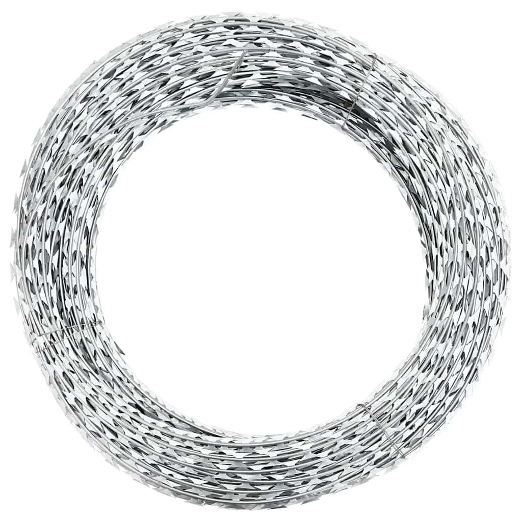 VIDAXL SCHEERMEMETSTIKKELDRAAD CONCERTINA GALVANISCHE STAHL 300 M