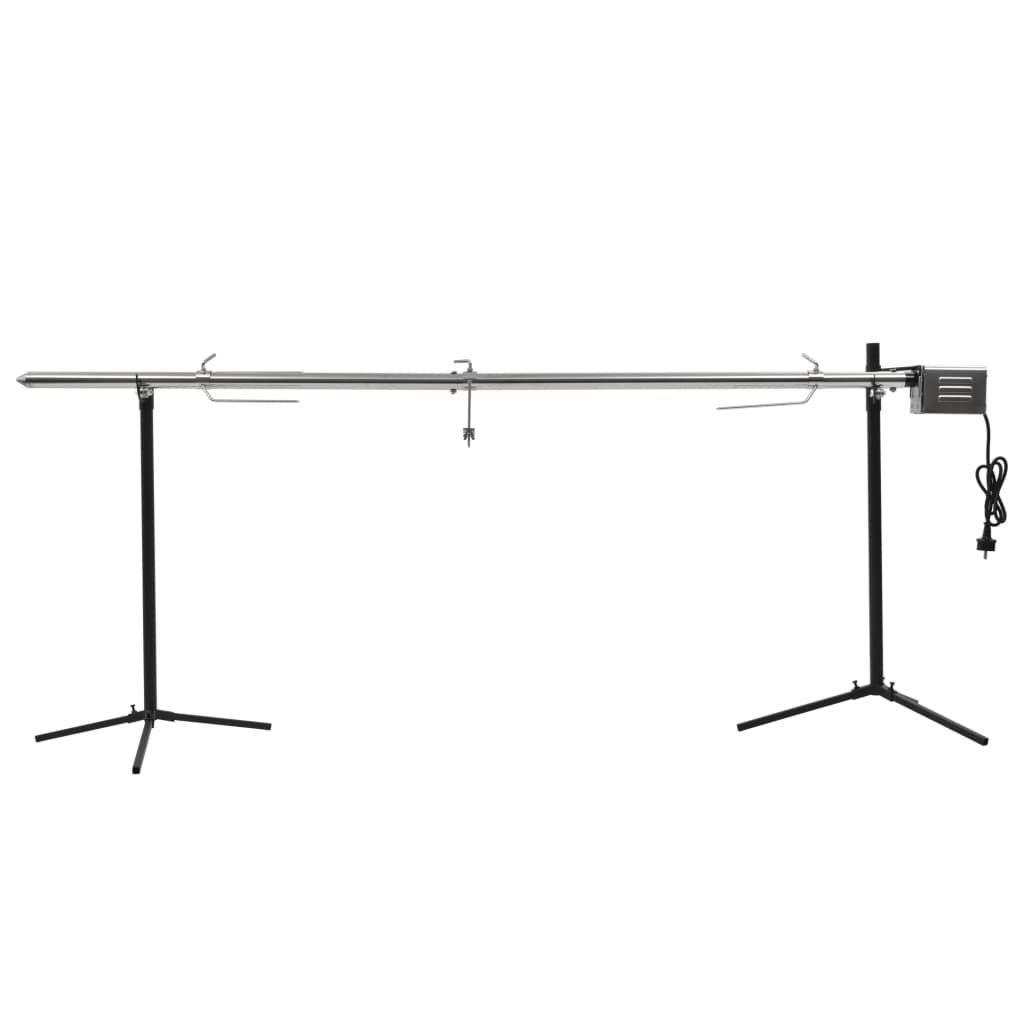 VIDAXL Automatisch -Grill mit Motor 207x45x81 cm Edelstahl