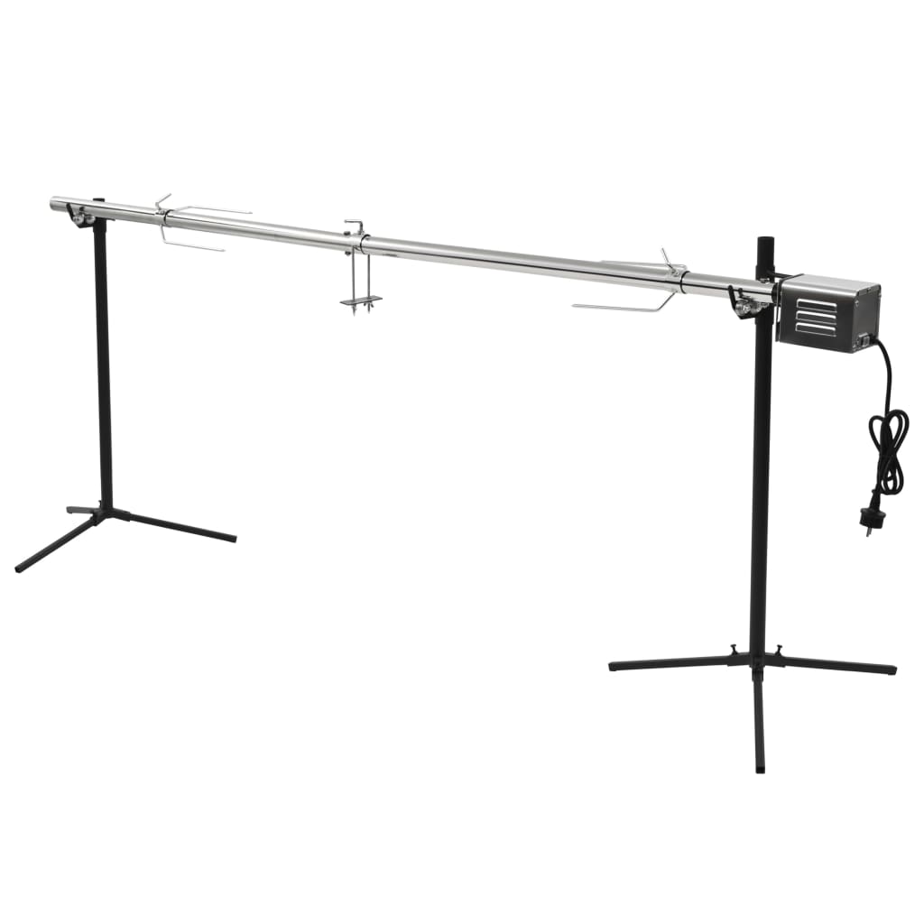VIDAXL Automatisch -Grill mit Motor 207x45x81 cm Edelstahl