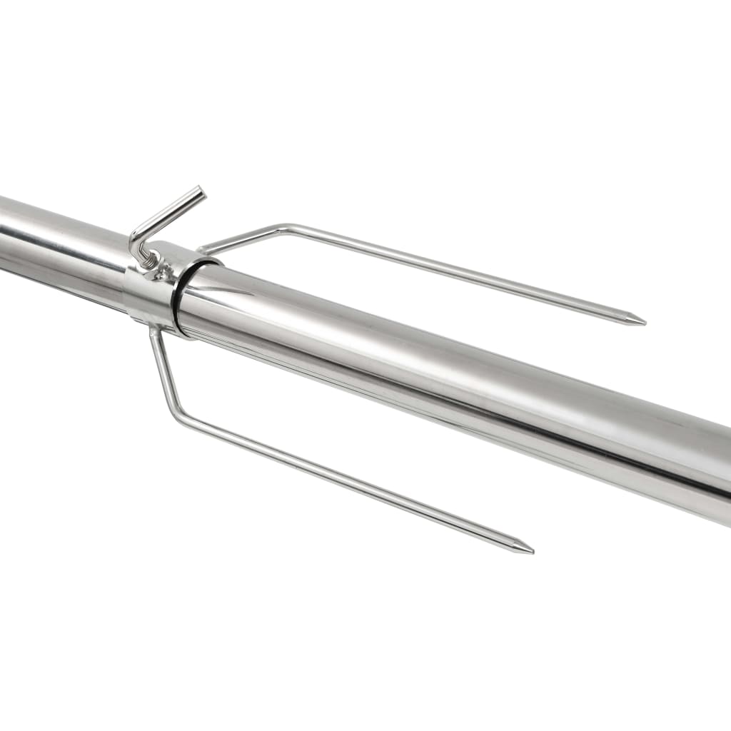 VIDAXL Automatisch -Grill mit Motor 207x45x81 cm Edelstahl