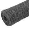 Vidaxl -Hühnerdraht 25x1 m Stahl mit PVC -Beschichtung grau