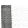 Vidaxl -Hühnerdraht 25x1,5 m verzinkter Stahl silberfarben
