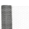 Vidaxl -Hühnerdraht 25x1,2 m verzinkter Stahl silberfarben