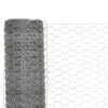 Vidaxl -Hühnerdraht 25x1,2 m verzinkter Stahl silberfarben