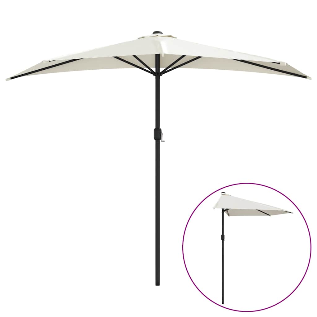 Vidaxl Balcony Parasol Halb