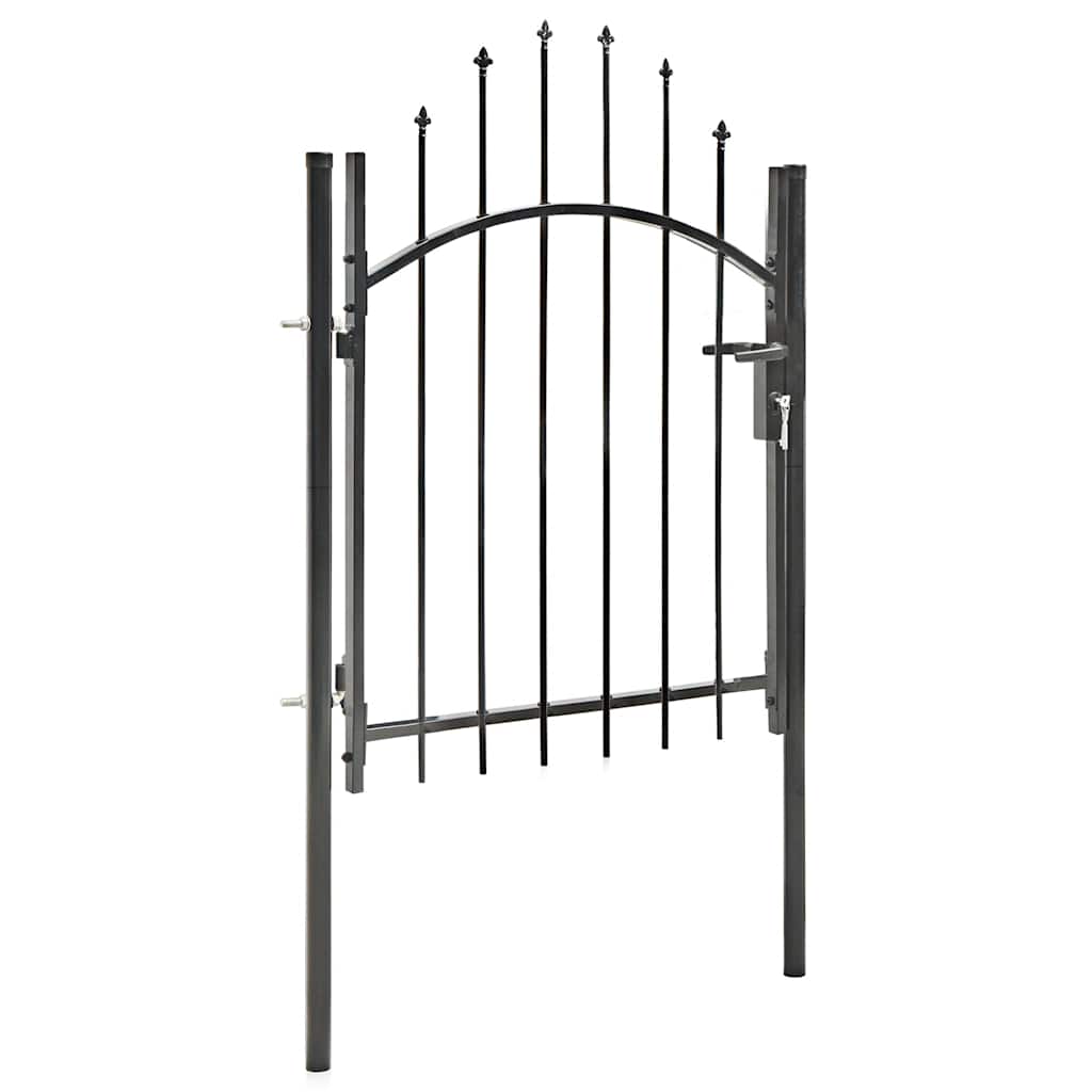 Vidaxl -Port 1x1,5 m Stahlschwarz
