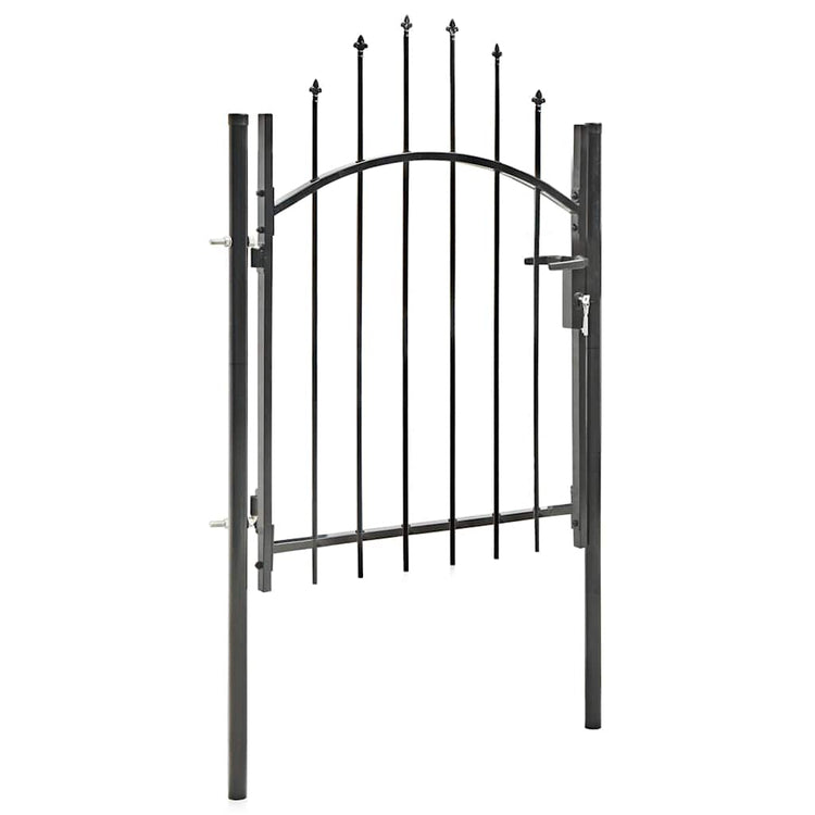 Vidaxl -Port 1x1,5 m Stahlschwarz