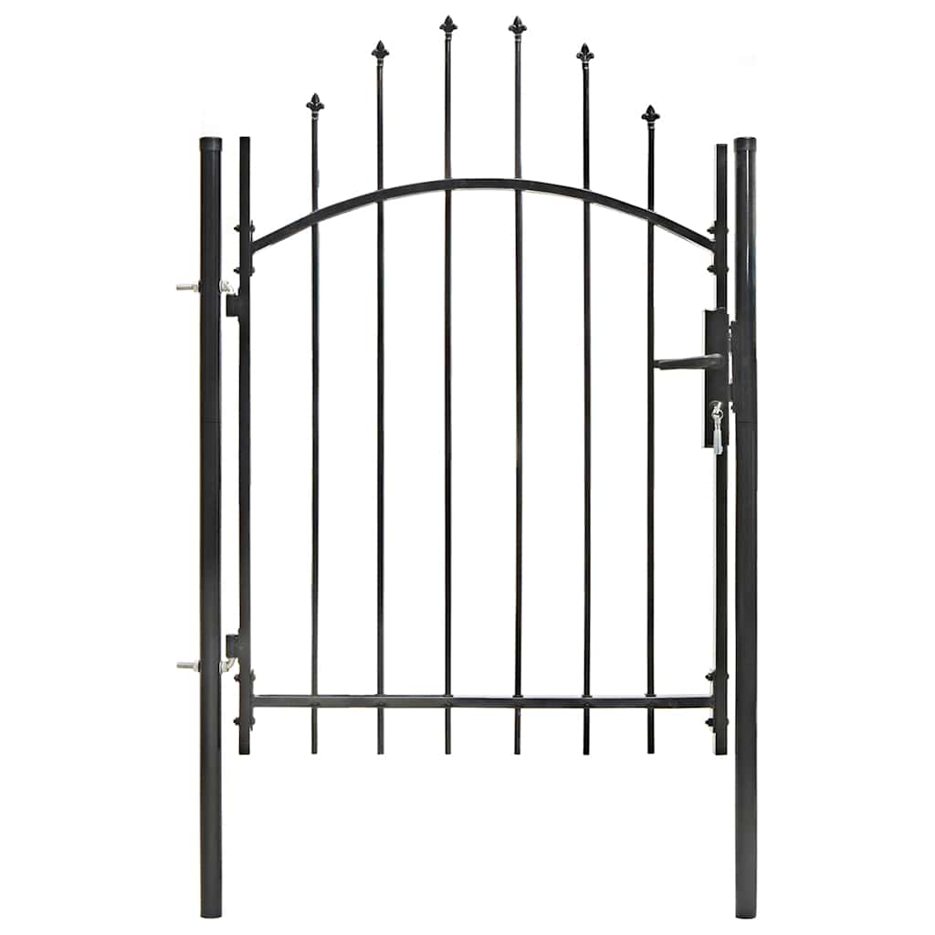 Vidaxl -Port 1x1,5 m Stahlschwarz