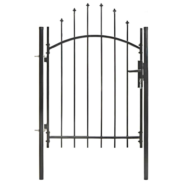 Vidaxl -Port 1x1,5 m Stahlschwarz