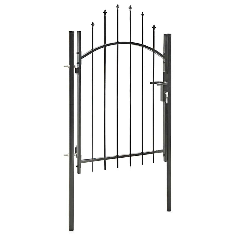 Vidaxl -Port 1x1.75 m Stahlschwarz