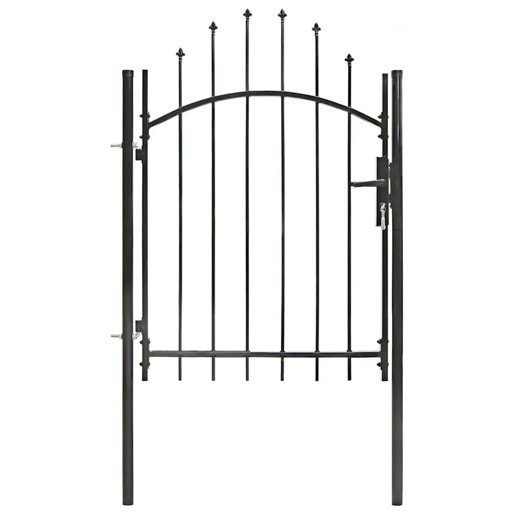 Vidaxl -Port 1x1.75 m Stahlschwarz