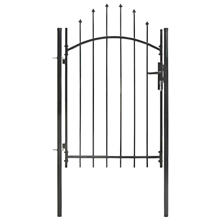Vidaxl -Port 1x2 m Stahlschwarz