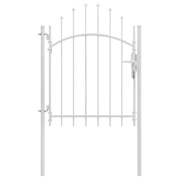 Vidaxl -Port 1x2 m Stahlweiß
