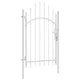 VidaXL Gartentor Stahl 1x2,45 m weiß