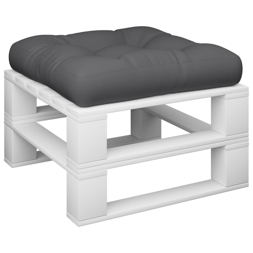Vidaxl Palettenkissen 58x58x10 cm Stoff grau