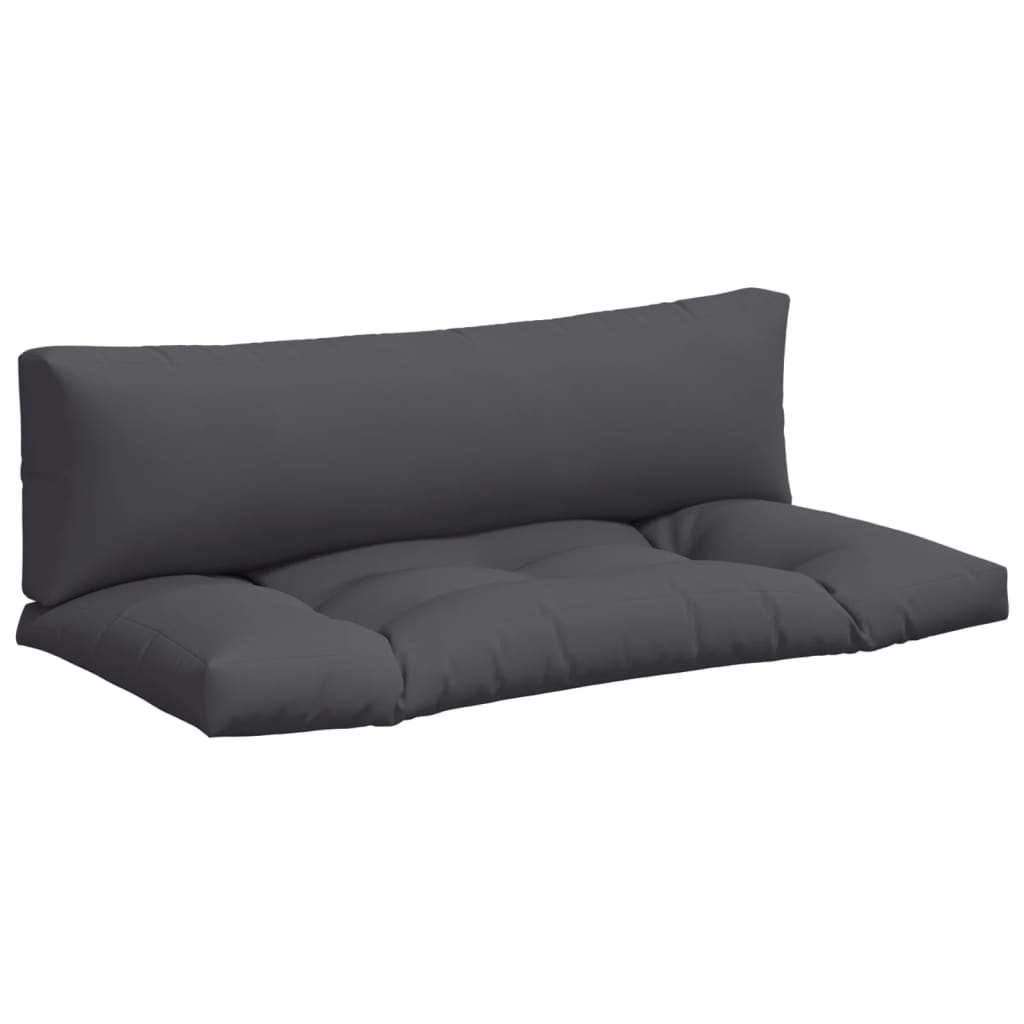 Vidaxl Palettenkissen 2 St. Stoff grau