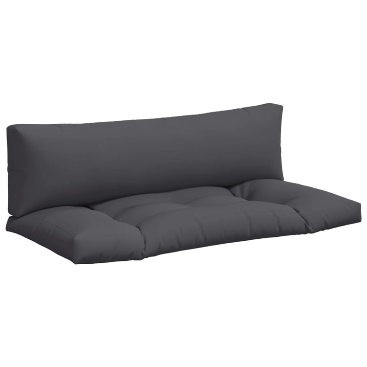 Vidaxl Palettenkissen 2 St. Stoff grau