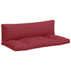 Vidaxl Palettenkissen 2 St. Stoff rot