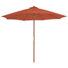 Vidaxl Parasol mit Holzstange 300 cm Terrakotta