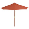 Vidaxl Parasol mit Holzstange 300 cm Terrakotta
