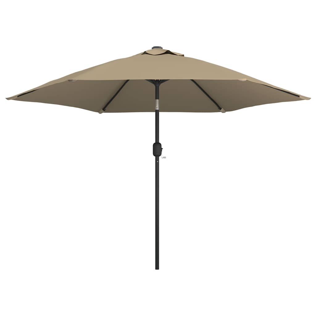 VIDAXL -Parasol mit Metallpol 300 cm Taupe
