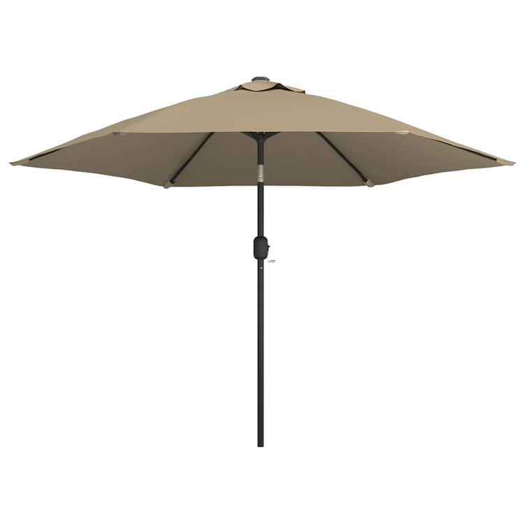 VIDAXL -Parasol mit Metallpol 300 cm Taupe