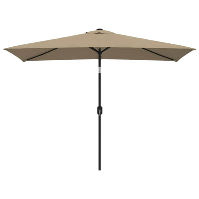 VIDAXL -Parasol mit Metallpol 300x200 cm Taupe