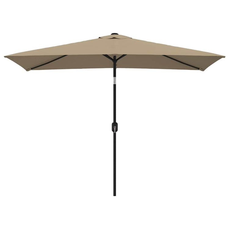 VIDAXL -Parasol mit Metallpol 300x200 cm Taupe