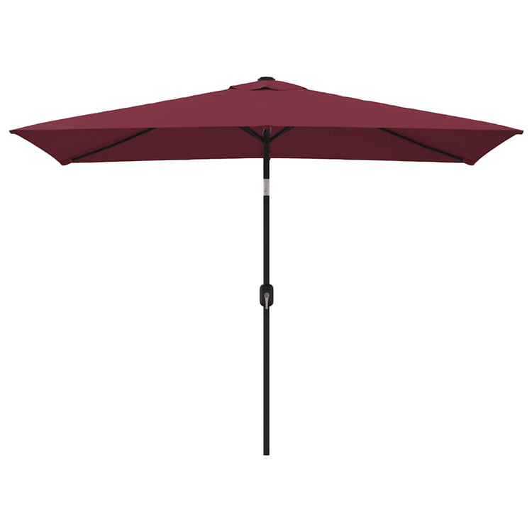 VIDAXL -Parasol mit Metallpol 300x200 cm Bordeaux Rot