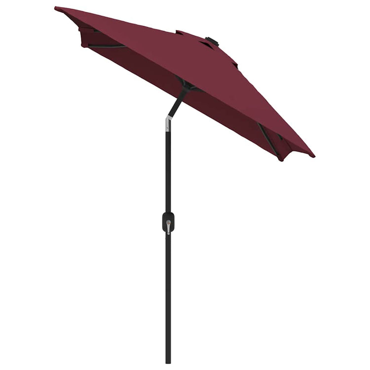 VIDAXL -Parasol mit Metallpol 300x200 cm Bordeaux Rot