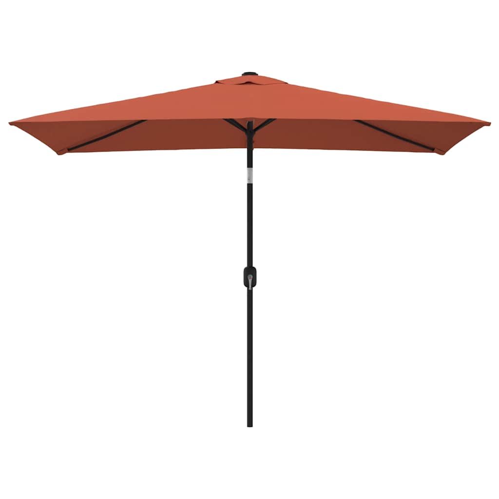 VIDAXL -Parasol mit Metallstast 300x200 cm Terrakotta