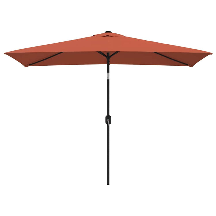 VIDAXL -Parasol mit Metallstast 300x200 cm Terrakotta
