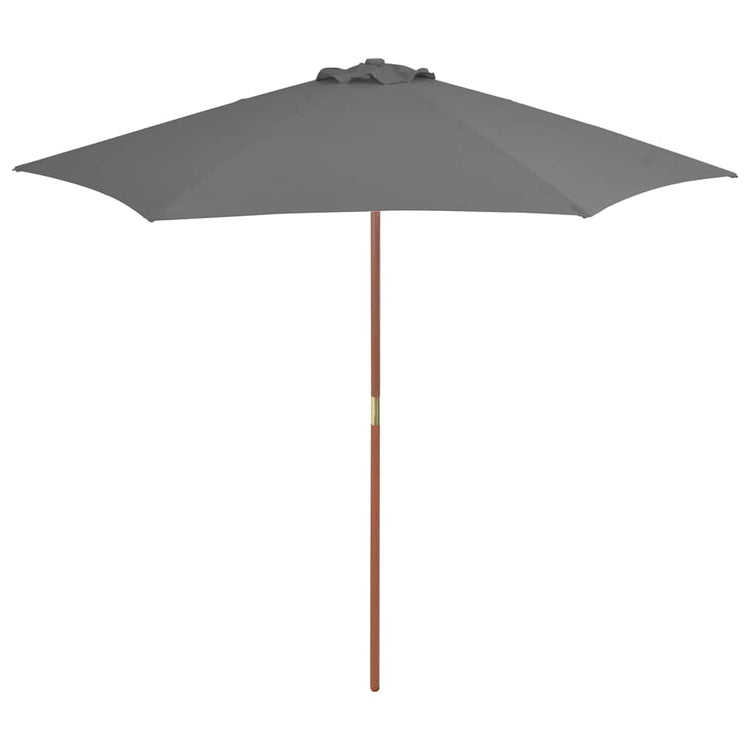Vidaxl -Parasol mit Holzstange 270 cm Anthrazit