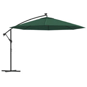 Vidaxl -schwimmendes Parasol mit LED -Beleuchtung und Metallpol 350 cm Grün - afbeelding 2