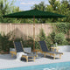 Vidaxl -Parasol mit Holzstange 350 cm Grün