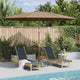Vidaxl -Parasol mit Holzstange 350 cm Taupe