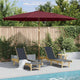 Vidaxl Parasol mit Holzstange 350 cm Bordeaux Rot