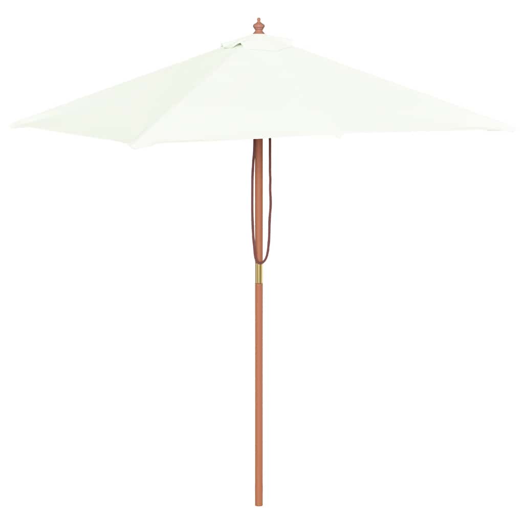 VIDAXL -Parasol mit Holzstange 150x200 cm sandgeläutet