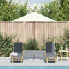 VIDAXL -Parasol mit Holzstange 150x200 cm sandgeläutet