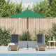 Vidaxl -Parasol mit Holzstange 150x200 cm Grün