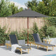 VIDAXL -Parasol mit Holzstange 150x200 cm Anthrazit