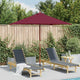 Vidaxl -Parasol mit Holzstange 150x200 cm Bordeaux Rot