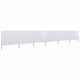 Vidaxl Windschutzscheibe 6 Paneele 800x80 cm Stoff weiß