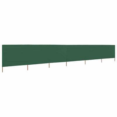 Vidaxl Windschutzscheibe 6 Paneele 800x80 cm Stoff grün