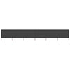 Vidaxl Windschutzscheibe 6 Paneele 800x80 cm Stoff grau