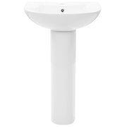 VIDAXL WASHBAIN zu Fuß abgelöst 520x440x190 mm Keramik Weiß - afbeelding 3