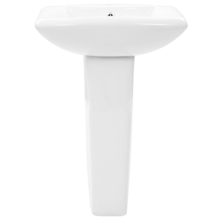 VIDAXL WASHBAIN zu Fuß abgelöst 580 x 470 x 200 mm Keramik Weiß
