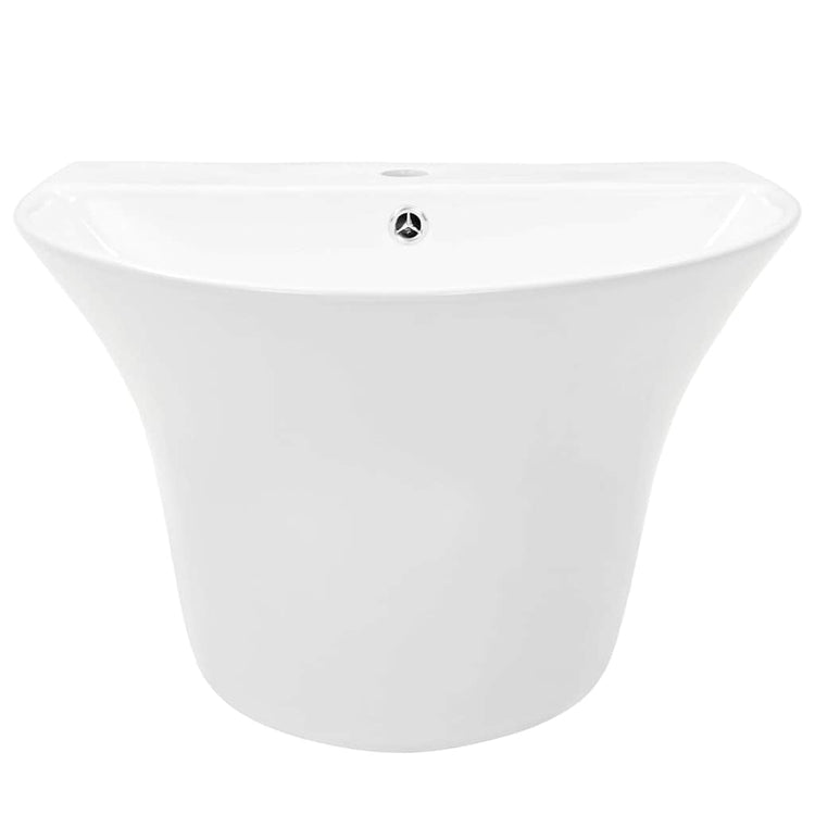 Vidaxl weißes Waschbecken 56 x 48 x 42 cm glasierte Keramik
