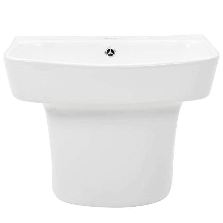 Vidaxl weißes Waschbecken 50 x 45 x 41 cm glasierte Keramik