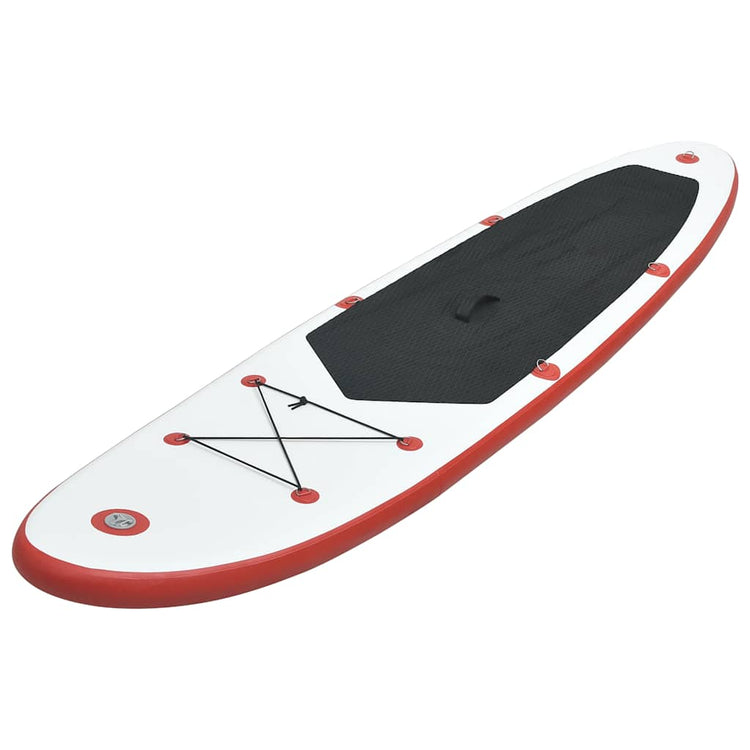 Vidaxl Stand-up-Paddleboard aufblasbare Rot und Weiß